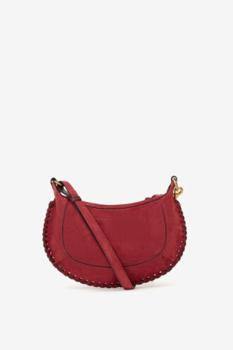 Oskan Moon Braided Suede Calfskin Leather Shoulder Bag