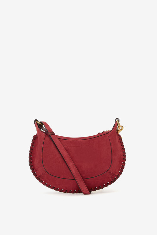 Oskan Moon Braided Suede Calfskin Leather Shoulder Bag Oskan Moon Braided Suede Calfskin Leather Shoulder Bag