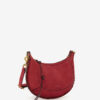 Oskan Moon Braided Suede Calfskin Leather Shoulder Bag Oskan Moon Braided Suede Calfskin Leather Shoulder Bag
