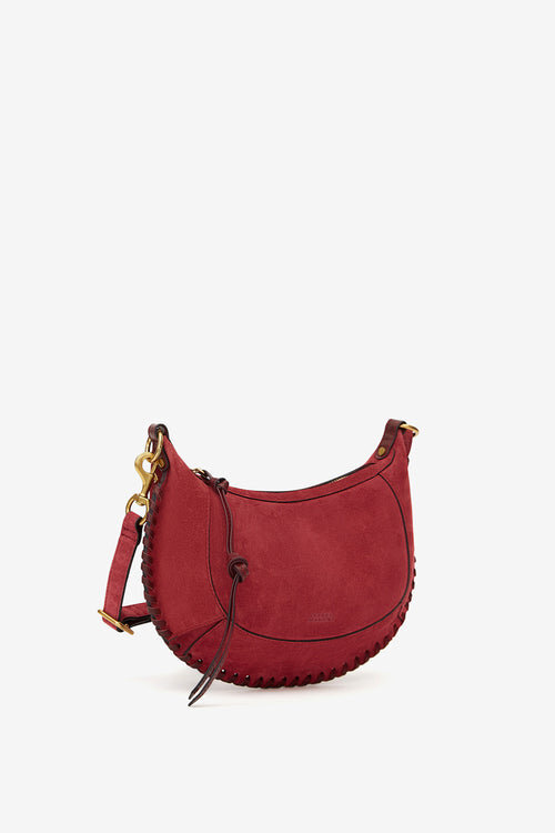 Oskan Moon Braided Suede Calfskin Leather Shoulder Bag Oskan Moon Braided Suede Calfskin Leather Shoulder Bag