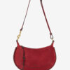 Oskan Moon Braided Suede Calfskin Leather Shoulder Bag Oskan Moon Braided Suede Calfskin Leather Shoulder Bag