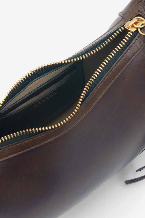 Oskan Moon Calfskin Leather Shoulder Bag Oskan Moon Calfskin Leather Shoulder Bag