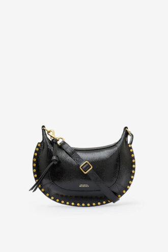 Oskan Moon Python-Effect Leather Shoulder Bag