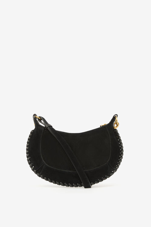 Oskan Moon Shoulder Bag in Braided Suede Calfskin Leather Oskan Moon Shoulder Bag in Braided Suede Calfskin Leather