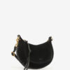 Oskan Moon Shoulder Bag in Braided Suede Calfskin Leather Oskan Moon Shoulder Bag in Braided Suede Calfskin Leather