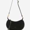 Oskan Moon Shoulder Bag in Braided Suede Calfskin Leather Oskan Moon Shoulder Bag in Braided Suede Calfskin Leather