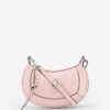 Oskan Moon Shoulder Bag in Suede Leather