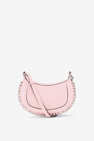 Oskan Moon Shoulder Bag in Suede Leather