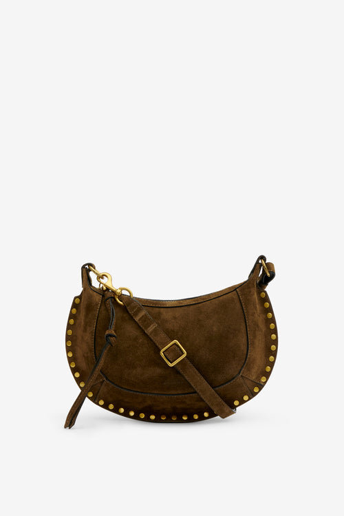 Oskan Moon Suede Calfskin Baguette Handbag Oskan Moon Suede Calfskin Baguette Handbag