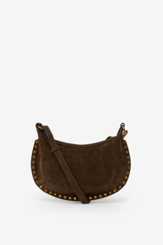 Oskan Moon Suede Calfskin Baguette Handbag