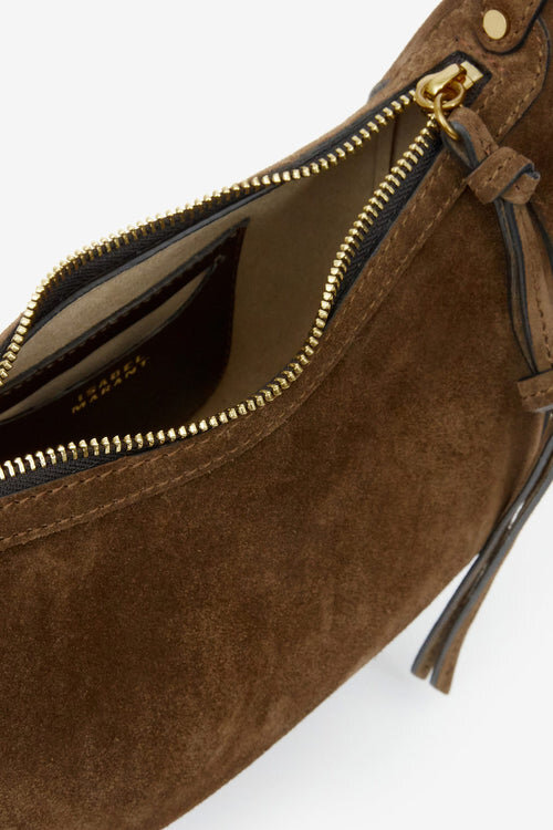 Oskan Moon Suede Calfskin Baguette Handbag Oskan Moon Suede Calfskin Baguette Handbag