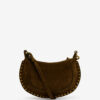Oskan Moon Suede Calfskin Baguette Handbag Oskan Moon Suede Calfskin Baguette Handbag