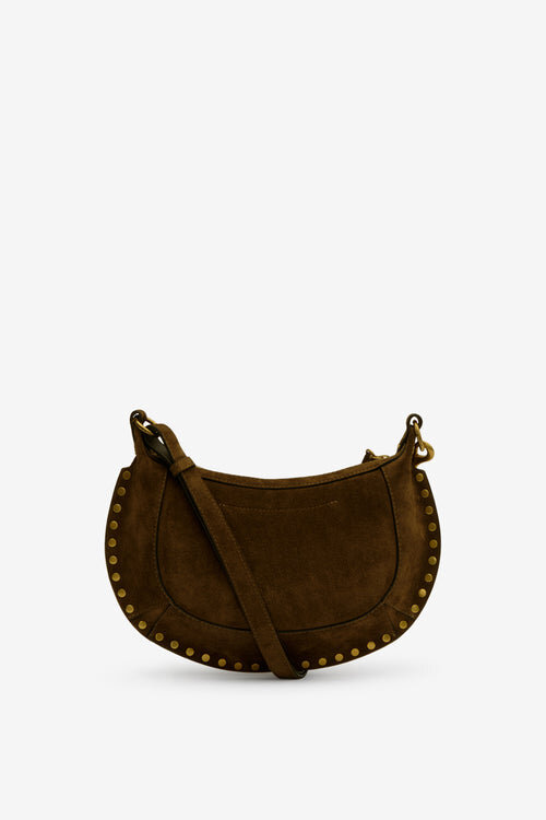 Oskan Moon Suede Calfskin Baguette Handbag Oskan Moon Suede Calfskin Baguette Handbag