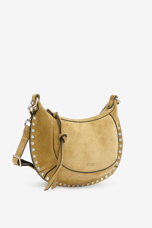 Oskan Moon Suede Calfskin Baguette Handbag Oskan Moon Suede Calfskin Baguette Handbag