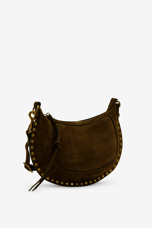 Oskan Moon Suede Calfskin Baguette Handbag Oskan Moon Suede Calfskin Baguette Handbag