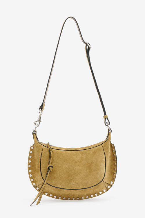 Oskan Moon Suede Calfskin Baguette Handbag Oskan Moon Suede Calfskin Baguette Handbag