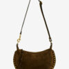 Oskan Moon Suede Calfskin Baguette Handbag Oskan Moon Suede Calfskin Baguette Handbag