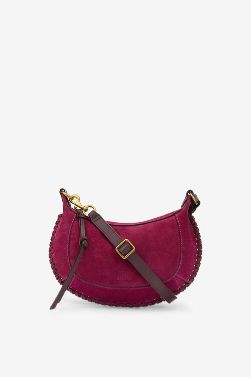 Oskan Moon Suede Calfskin Leather Shoulder Bag Oskan Moon Suede Calfskin Leather Shoulder Bag