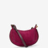 Oskan Moon Suede Calfskin Leather Shoulder Bag Oskan Moon Suede Calfskin Leather Shoulder Bag