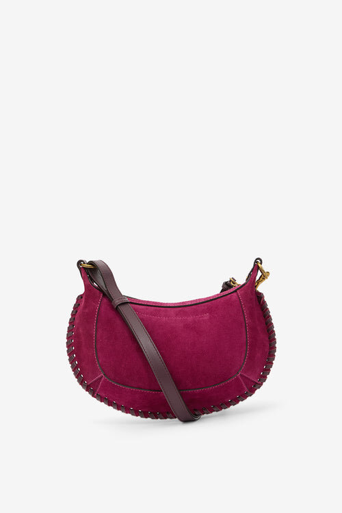 Oskan Moon Suede Calfskin Leather Shoulder Bag Oskan Moon Suede Calfskin Leather Shoulder Bag