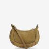 Oskan Moon Suede Calfskin Leather Shoulder Bag Oskan Moon Suede Calfskin Leather Shoulder Bag
