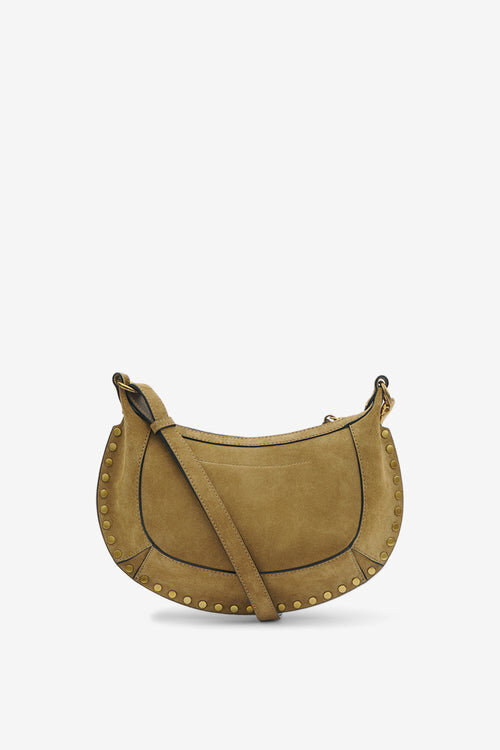 Oskan Moon Suede Calfskin Leather Shoulder Bag Oskan Moon Suede Calfskin Leather Shoulder Bag