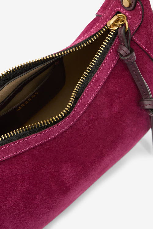 Oskan Moon Suede Calfskin Leather Shoulder Bag Oskan Moon Suede Calfskin Leather Shoulder Bag