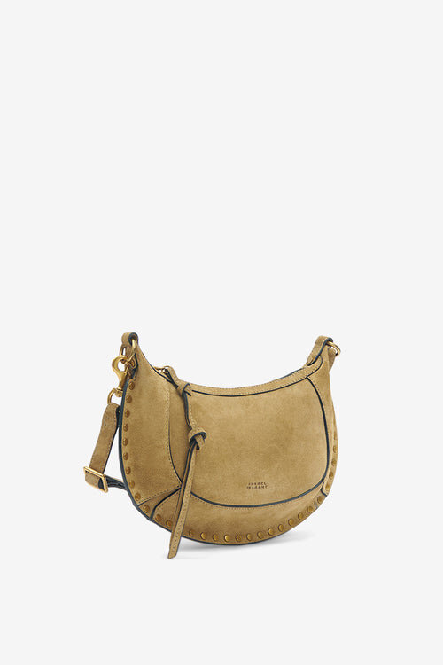 Oskan Moon Suede Calfskin Leather Shoulder Bag Oskan Moon Suede Calfskin Leather Shoulder Bag