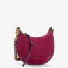Oskan Moon Suede Calfskin Leather Shoulder Bag Oskan Moon Suede Calfskin Leather Shoulder Bag