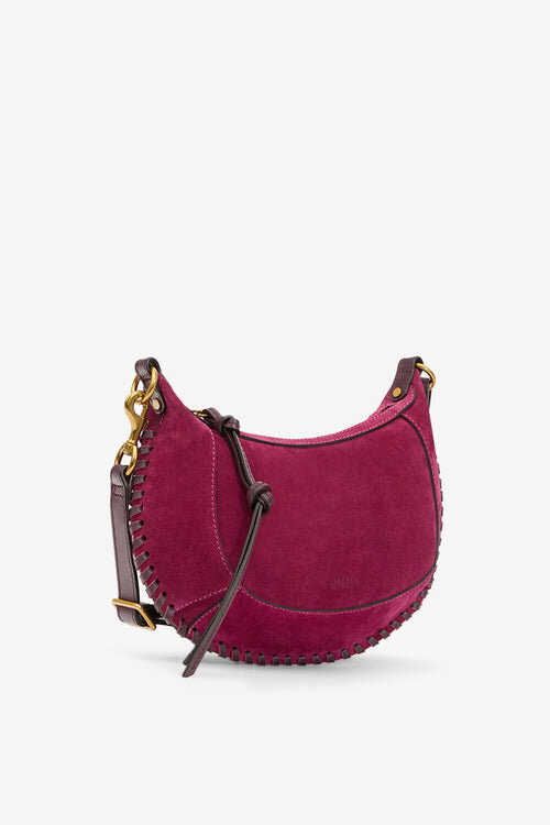 Oskan Moon Suede Calfskin Leather Shoulder Bag Oskan Moon Suede Calfskin Leather Shoulder Bag