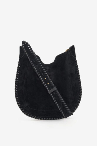 Oskan Soft Bag in Braided Suede Calfskin Leather