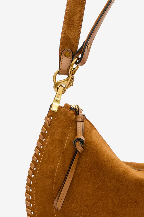 Oskan Soft Zip Bag in Braided Suede Calfskin Leather Oskan Soft Zip Bag in Braided Suede Calfskin Leather