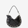 Oskan Soft Zip Bag in Studded Cowhide Leather