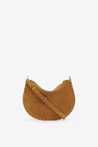 Oskan Soft Zip Bag in Suede Calfskin Leather