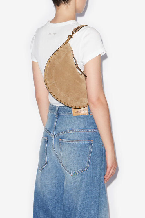 Oskan Soft Zip Bag in Suede Calfskin Leather Oskan Soft Zip Bag in Suede Calfskin Leather