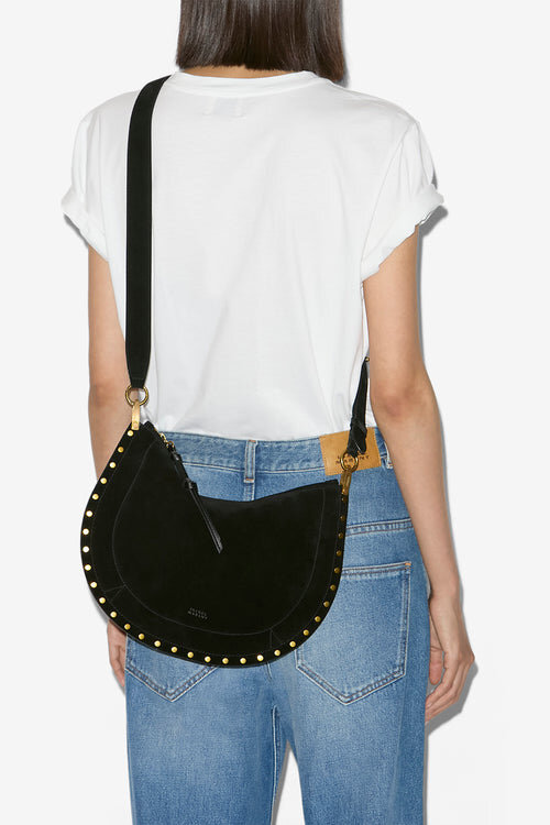 Oskan Soft Zip Bag in Suede Calfskin Leather Oskan Soft Zip Bag in Suede Calfskin Leather