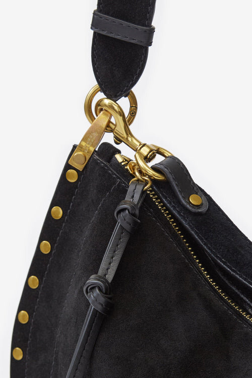Oskan Soft Zip Bag in Suede Calfskin Leather Oskan Soft Zip Bag in Suede Calfskin Leather