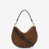Oskan Soft Zip Printed Suede Leather Bag Oskan Soft Zip Printed Suede Leather Bag