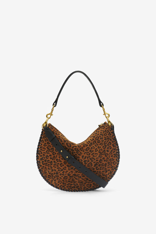 Oskan Soft Zip Printed Suede Leather Bag Oskan Soft Zip Printed Suede Leather Bag