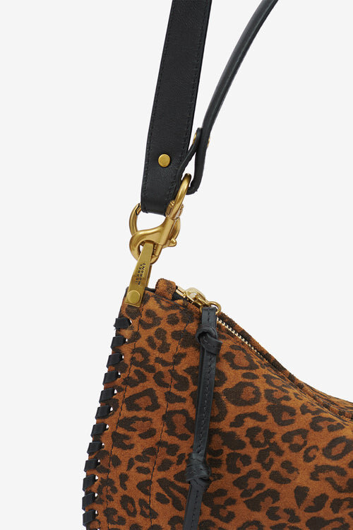 Oskan Soft Zip Printed Suede Leather Bag Oskan Soft Zip Printed Suede Leather Bag