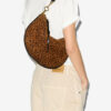 Oskan Soft Zip Printed Suede Leather Bag Oskan Soft Zip Printed Suede Leather Bag