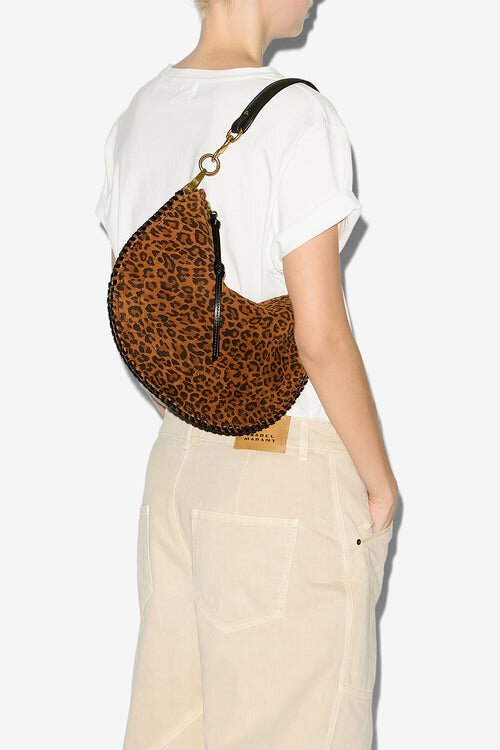 Oskan Soft Zip Printed Suede Leather Bag Oskan Soft Zip Printed Suede Leather Bag