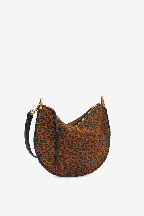 Oskan Soft Zip Printed Suede Leather Bag Oskan Soft Zip Printed Suede Leather Bag