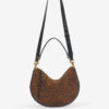 Oskan Soft Zip Printed Suede Leather Bag Oskan Soft Zip Printed Suede Leather Bag