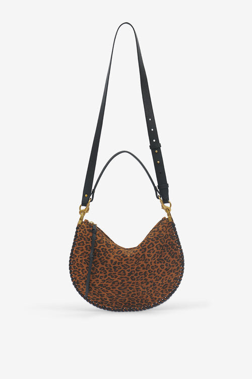 Oskan Soft Zip Printed Suede Leather Bag Oskan Soft Zip Printed Suede Leather Bag