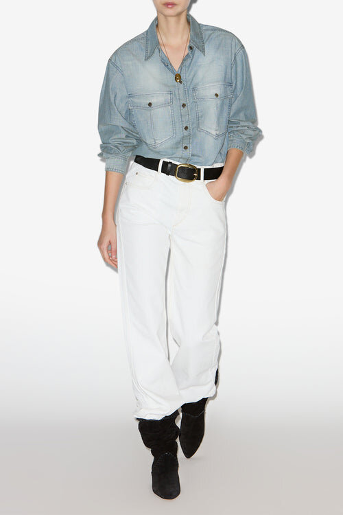 Ovelia Chambray Shirt Ovelia Chambray Shirt
