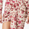 Ovia Short Draped Printed Stretch Silk Skirt Ovia Short Draped Printed Stretch Silk Skirt