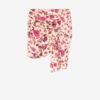 Ovia Short Draped Printed Stretch Silk Skirt Ovia Short Draped Printed Stretch Silk Skirt