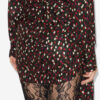Ovia Short Draped Silk Skirt