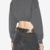 Oxane Short Cardigan in Plain-Colored Knit Oxane Short Cardigan in Plain-Colored Knit